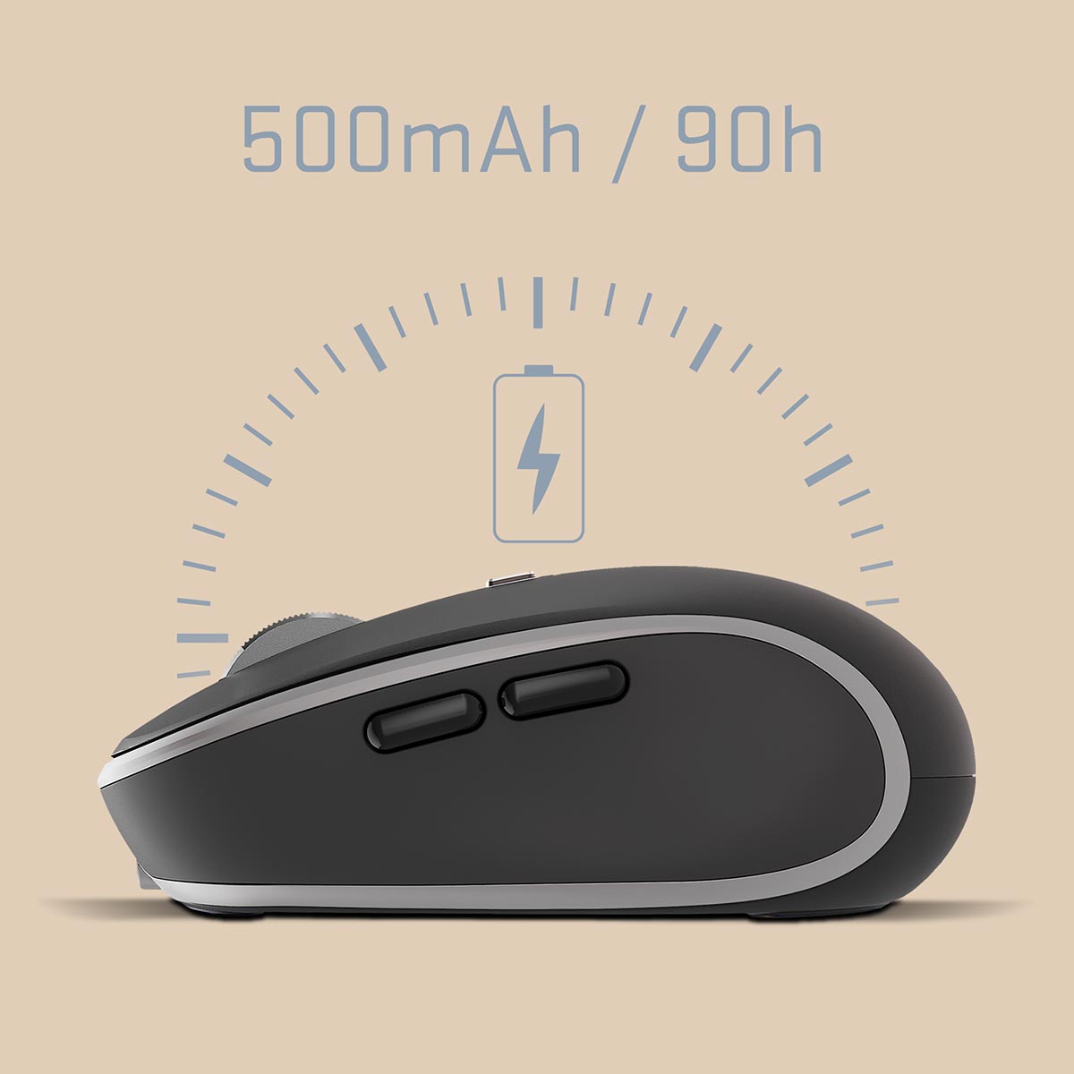 Beépített tölthető 500 mAh akkumulátor