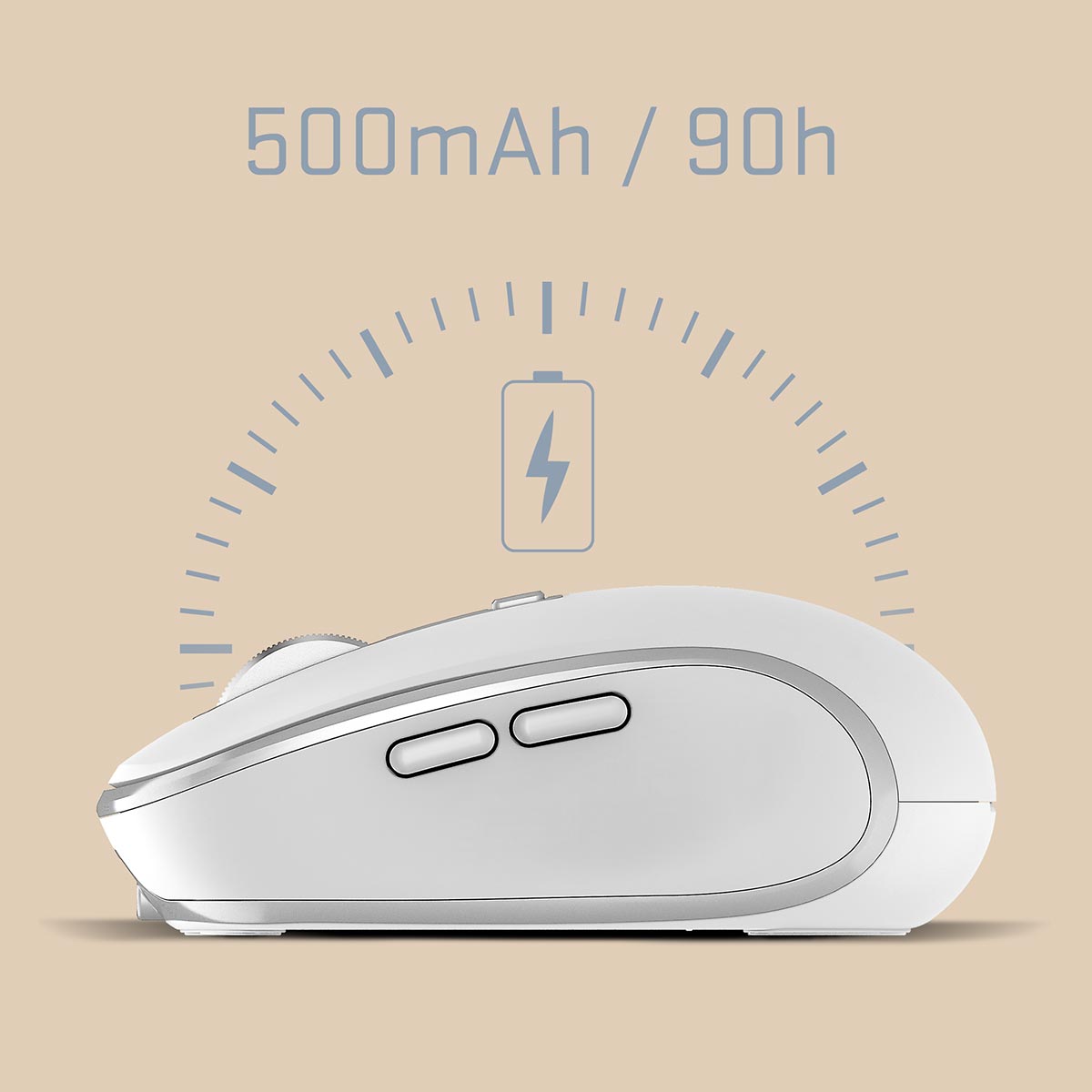 Beépített tölthető 500 mAh akkumulátor