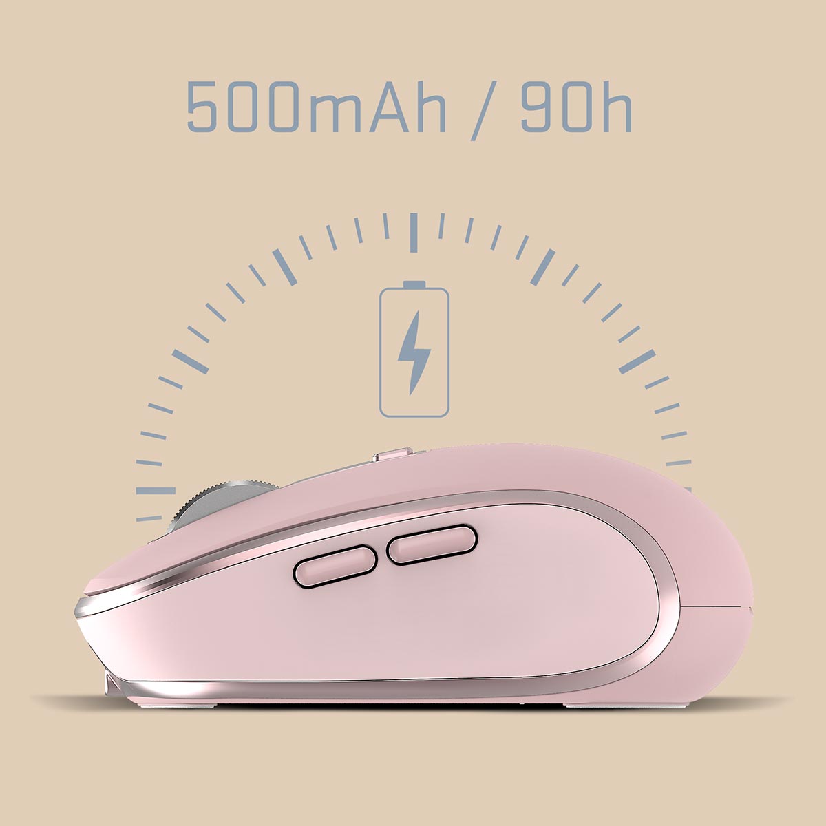 Beépített tölthető 500 mAh akkumulátor